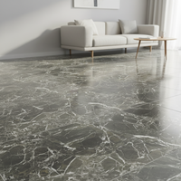 Dalle de marbre poli de luxe à veines complexes, finition haute brillance, carrelage en pierre naturelle moderne pour plateau de table à manger, mur intérieur/sol