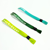 Bracelet personnalisé en ruban de satin pour événements festifs, à usage unique, avec fermoir non amovible, impression par sublimation, cadeaux originaux Renyi