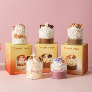 卸売 香り付きキャンドル ギフトセット カップケーキ クリスマス 香り付きキャンドル ジャー プライベートラベル ソイワックス 高級フレグランスキャンドル 香り付き - Product Image 1