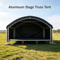 Système de toit de scène en alliage d'aluminium pour extérieur, installation rapide, auvent portable pour concert, mariage, exposition
