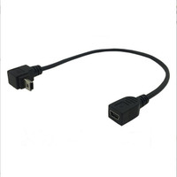 Kabel Mini USB Male Angled ke Mini USB Female Laris Terjual