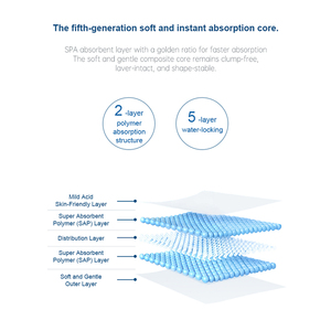 Pannolini per bambini in cotone usa e getta con campione gratuito, morbidi, traspiranti, assorbenti e con protezione contro le perdite - Product Image 5