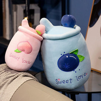 China Groothandel Creatieve Dierlijke Melk Thee Boba Pluche Bubble Thee Pluche Kussen Cartoon Melk Boba Pluche Zacht Speelgoed