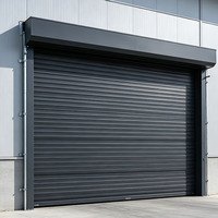 Portes de garage à enroulement modernes en alliage d'aluminium, manuelles et automatiques, antivol, avec télécommande intelligente