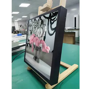 Karya seni mesin iklan LCD persegi 45.4 inci dengan layar LCD persegi