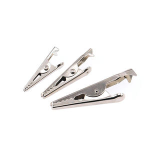 Plastic Boot Rated Electrode crocodile alligator <b>Clip</b> Metal Brass test Leads Set Probe alligator <b>Clips</b> - Product Image 3