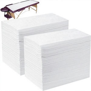 60 pièces/sac Draps plats jetables non tissés SMS respirants et doux 200TC Grade A pour usage en spa, salon de beauté et hôpital - Product Image 1