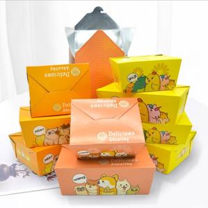 Fried Chicken Fries Box Throwaway High Temperature Aluminum Film Takeaway Korean Fried Chicken Legs Nuggets Whole Chicken Fries Packing Paper Box