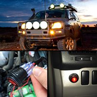40A/12V Off-Road LED Interruptor de luz de trabajo Relé Barra de luz remota Accesorios de coche con kit de arnés de cableado de faros