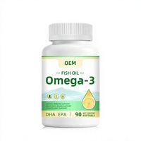 Capsules de Gel Doux d'Huile de Poisson Oméga 3 au Goût Citron en Gros d'Usine avec DHA, Logo Personnalisé, Marque Privée, Complément Alimentaire OEM