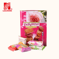 Assortiment roomkoekjes met chocolade, kaas, koffie & zoute smaken - zoutarme snack met knapperige textuur