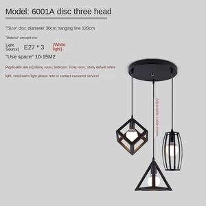 Lámpara colgante pequeña y moderna de hierro con control remoto, cubierta acrílica, montaje empotrado, lámpara de techo para comedor - Product Image 4