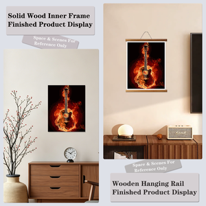Paint by Numbers Guitar in Flames Canvas Art Kit Rectangle Abstract Handpainted DIY Oil Painting for Adults Kids No Skill Needed - Product Image 6