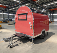 Camion de restauration mobile en acier inoxydable au design tendance, cuisine complète, résistant à la rouille, montage facile, personnalisable pour l'extérieur