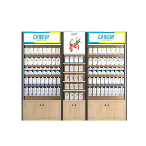 Tùy Chỉnh Kim Loại Cửa Hàng Gỗ Kệ Với Ánh Sáng Led Thương Mại Di Động Cửa Hàng Siêu Thị + Kệ - Product Image 5