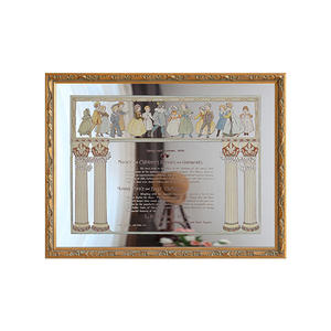 फ्रेंच आधुनिक पर्यावरण के अनुकूल लकड़ी पियानो स्पेक्ट्रम दर्पण पेंटिंग आला आर्ट डेकोर लिविंग रूम के लिए - Product Image 5