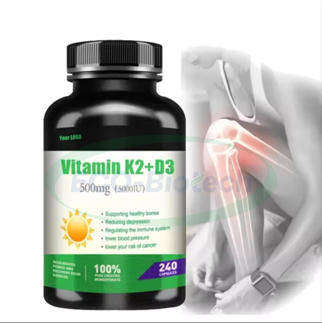 Ausreson Vitamin D3 K2 Tablets Organic OEM Vegan Supplement Wholesale Vegan Vitamin D3 K2 Tablets