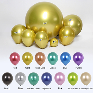China fabriek groothandel ballon feest metallic globos chroom latex ballonnen voor verjaardag decoraties - Product Image 4