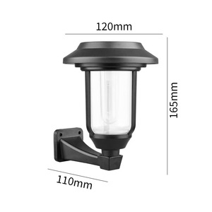 Lampes solaires de jardin, lampes LED pour allée extérieure, corps en plastique imperméable, capteur de lumière, garantie de 2 ans, batterie incluse, 50000 heures - Product Image 3