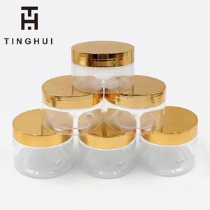 ขวดพลาสติก PET สำหรับเครื่องสำอาง ขนาด 4oz 8oz 16oz 20oz 22oz 33oz พร้อมฝาสีทอง/สีเงิน สำหรับบรรจุภัณฑ์ครีมบำรุงผิว ขายส่ง - Product Image 1