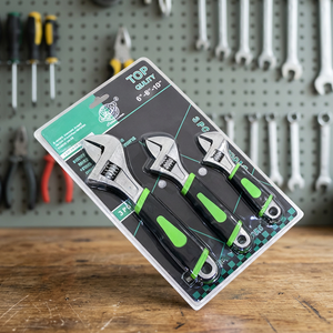 Jeu de clés à molette métriques en acier, efficaces pour la maison, qualité industrielle, pour le bricolage, OEM, anti-étincelles, ouverture rapide - Product Image 3