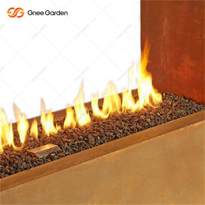 Chimenea de Gas Personalizada de Acero Corten, Quemador de Gas Natural Independiente para Exteriores, Seguro, de Biocombustible, Decoración de Jardín, Portátil - Product Image 3