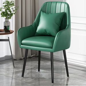 <span class=keywords><strong>Chaise</strong></span> de salle à manger empilable robuste et confortable, rembourrée, imperméable, avec assise en cuir et structure métallique, pour la salle à manger à domicile - Product Image 6