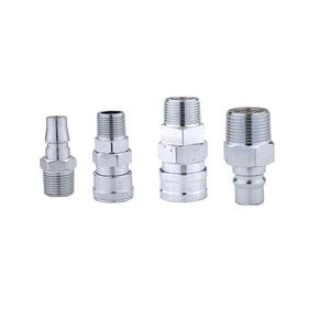 Acoplamiento Neumático Tipo Nitto con Rosca NPT, Superficie Lisa de Acero, Resistente a la Corrosión, Acoplamiento de Liberación Rápida - Product Image 3