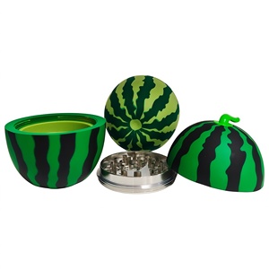 4Parts Green <b>Herb</b> Grinder with Watermelon 6pcs/Display <b>Box</b> Metal Tobacco Grinder Smoke Shop Accessories - Product Image 6