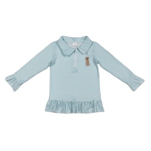 Camiseta de Manga Larga para Niñas Pequeñas, con Estampado de Perro, de Algodón y Elastano, Transpirable, para Invierno y Primavera, Talla Grande, Tejido Worsted - Product Image 1