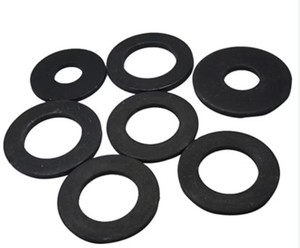 ISO tiêu chuẩn tùy chỉnh Silicone/NBR/SBR/EPDM cao su con dấu máy giặt sản phẩm cao su khác màu đen phẳng cao su vòng máy giặt Gasket - Product Image 4