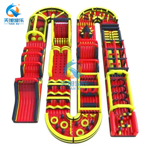 Adultes Géant Commercial Extérieur <span class=keywords><strong>Gonflable</strong></span> Terrain Parcours d'obstacles Défis Cours de course <span class=keywords><strong>gonflable</strong></span> Maison de rebond <span class=keywords><strong>Jeux</strong></span> de fête - Product Image 3