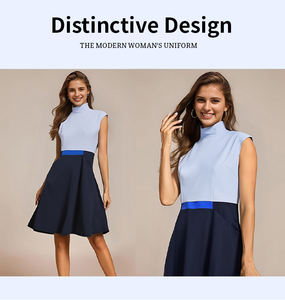 Blazer de Mujer con Cuello Alto de Poliéster Personalizado OEM ODM, Traje de Blazer - Product Image 3