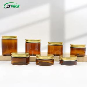 New Frosted Cream chum instock 50/80/100/120/150/180/250ml Pet mỹ phẩm Facemask mỹ phẩm lọ kem nhựa Jar hổ phách mỹ phẩm - Product Image 5