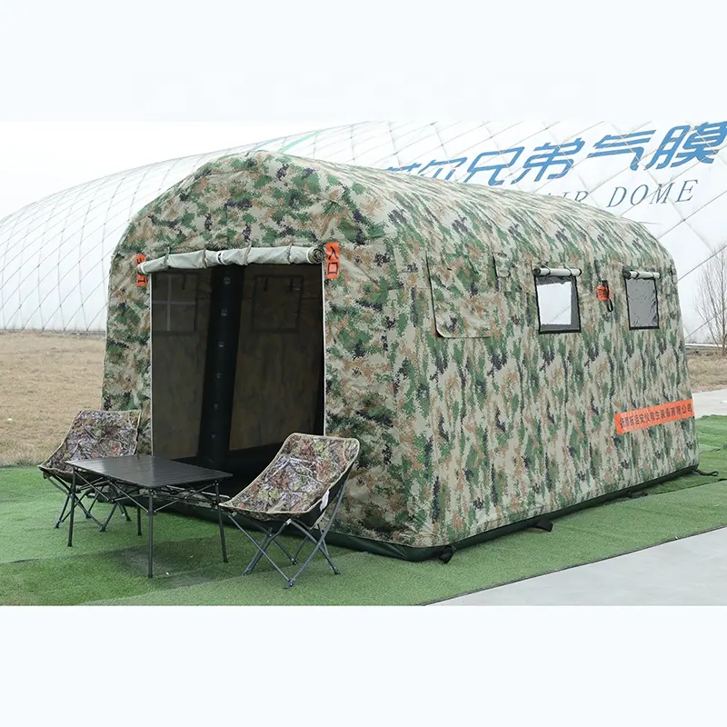 Factory Price Mobile Camping Inflatable Camouflage Tent For Outdoor