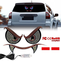 Nouvelle lumière décorative LED pour voiture, effet œil de démon vampire, universelle, personnalisable, accessoires lumineux pour voiture, lumière d'ambiance pour voiture