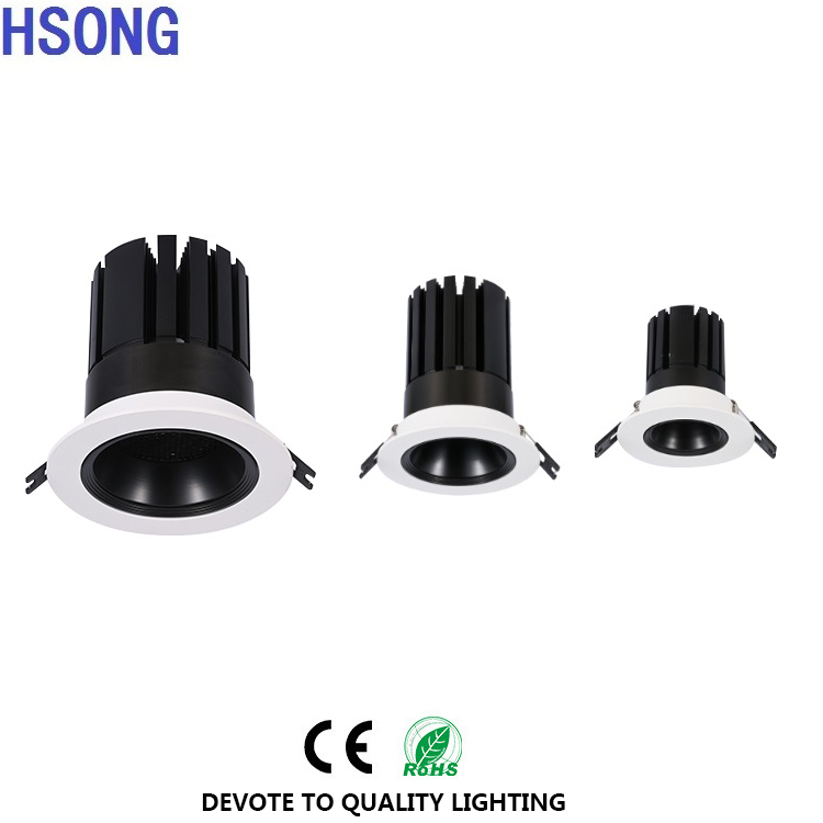 Оригинальный производитель, утопленный Точечный светильник COB, Мощный точечный светильник 5 Вт 7 Вт 10 Вт 12 Вт 15 Вт 20 Вт 30 Вт, Светодиодный точечный светильник с регулируемой яркостью