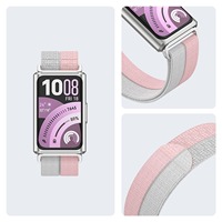 Bracelet de montre en nylon bicolore de remplacement pour Huawei Band 11 11 Pro, souple, respirant, sport, 20 mm