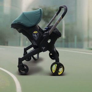 <span class=keywords><strong>Poussette</strong></span> bébé pliable 4-en-1 en alliage d'aluminium avec siège auto pour nourrisson et landau combiné, système de voyage portable - Product Image 3