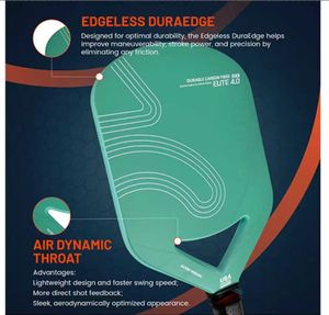 Elite5.0 edgeless dành cho người lớn sợi Carbon pickleball mái chèo 16mm Độ dày đã được phê duyệt thiết bị - Product Image 5