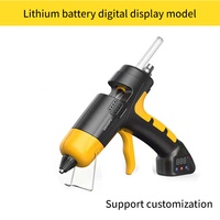 Pistolet à colle numérique réglable en gros avec affichage numérique, pistolet à colle chaude électrique au lithium pour bâtons de colle