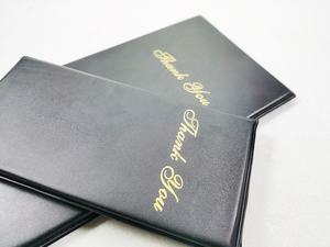 Porte-Comptes en PVC Noir Personnalisé, Étui Imperméable en Plastique pour Reçus de Restaurant, Porte-Comptes pour Clients, Dossier de Reçus pour Café, Hôtel, Bar - Product Image 6