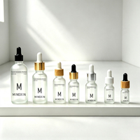 Vente en gros de flacons compte-gouttes en verre pour huiles essentielles avec pipette 5ml 10ml 15ml 30ml 50ml 100ml pour parfum, sérum, huile d'aromathérapie