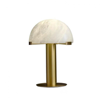 Nouvelle lampe de table LED moderne avec abat-jour en marbre, commande tactile, lumière blanc chaud pour la décoration de la chambre à coucher et du salon