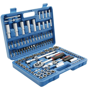 Set Perkakas Mekanik 108 Pcs, Kit Kunci Soket Ratchet CRV 1/4 inci 3/8 inci 1/2 inci dengan Mata Obeng untuk Perawatan Mobil, Perbaikan DIY - Product Image 5