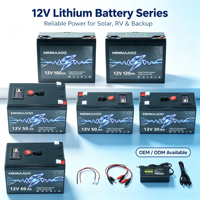 Baterai Lithium LiFePO4 12V 60Ah Siklus Dalam Isi Ulang untuk RV, Solar, Kapal, Golf Cart, dan Sistem Off Grid