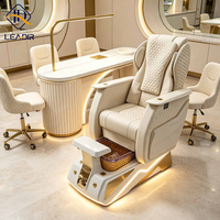 Fauteuil de massage professionnel pour les pieds en cuir personnalisé, fauteuil de pédicure de salon avec dossier réglable