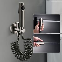 Ensemble de douchette WC portable en plastique ABS, pistolet pulvérisateur à main pour bidet, douchette à jet, pulvérisateur de bidet Shattaf