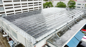 Sistema de estantería de techo con balasto Eastwest, balasto de doble inclinación, soportes de montaje de panel solar, estructura de montaje de techo de prueba de túnel de viento - Product Image 6