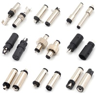 Connecteur de prise femelle DC en laiton nickelé 5,5x2,1 mm, 12V 2A, pour éclairage LED et applications d'alimentation